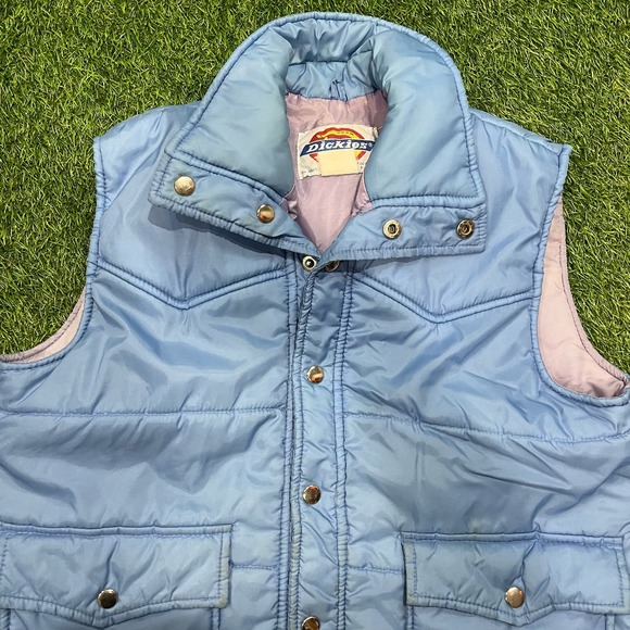 Vintage Dickies Baby Blue Puffer Vest - Picture 2 of 6